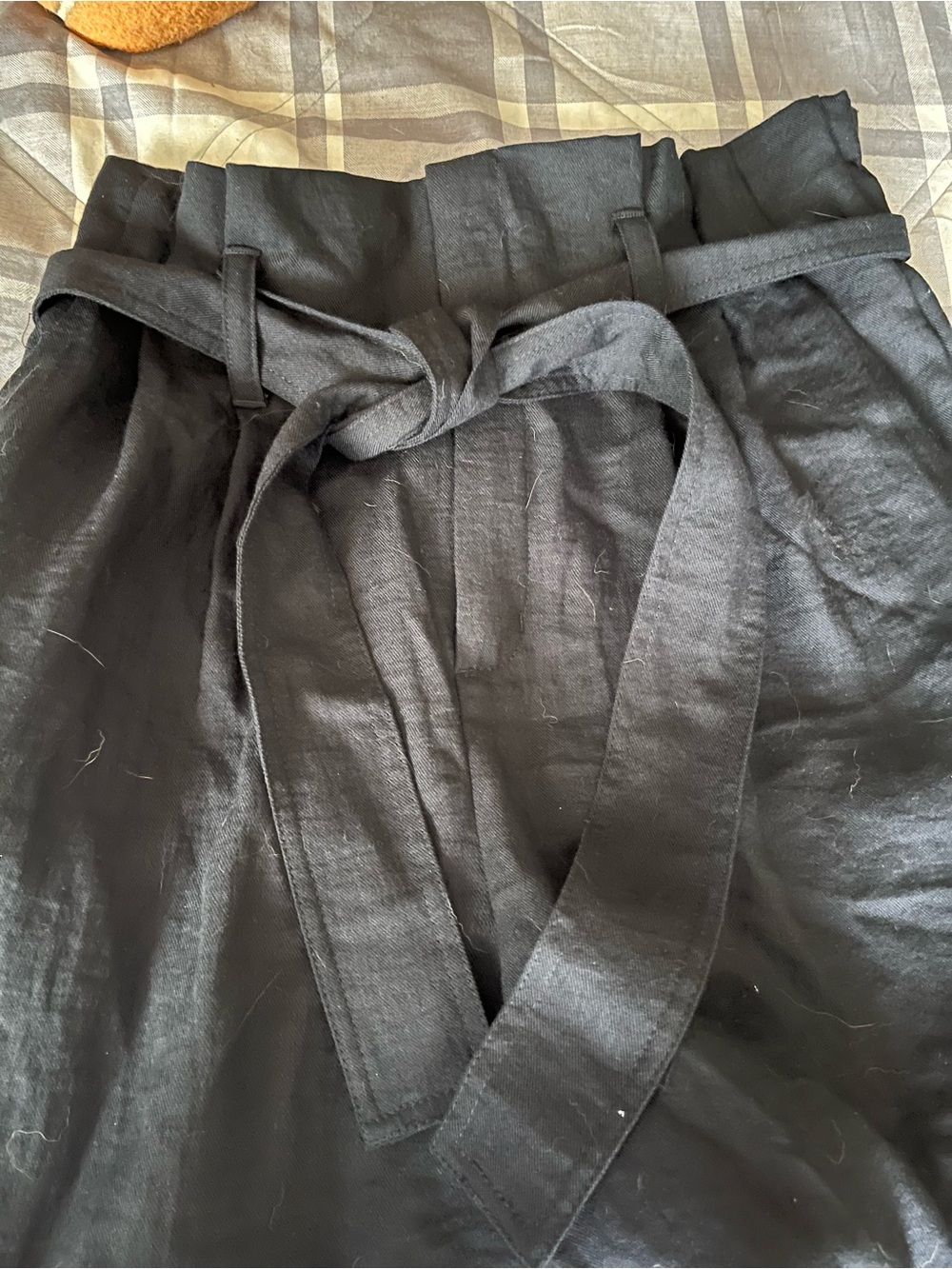 A New Day Black Tie-Waist Chino Pants